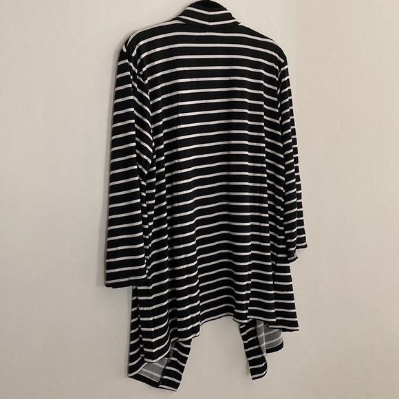 🛑LAST CHANCE🛑 2X 🆕 Striped Casual 3/4 Sleeve Cardigan 🆕 - Picture 3 of 3